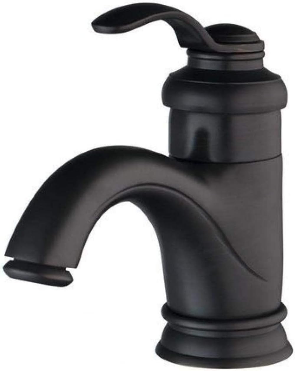 Robinet de salle de bains en bronze noir brossé mitigeur monocommande
