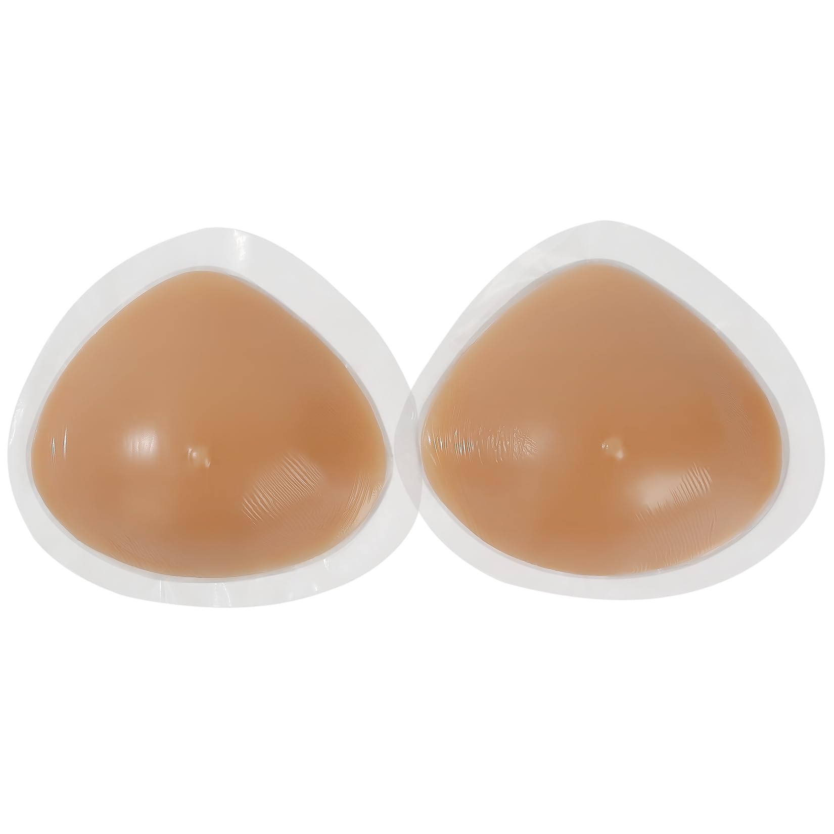 IVITAOne Pair Self Adhesive Triangle Silicone Breast Forms Mastectomy Prosthesis Bra Enhancer Inserts Concave Bra Pads
