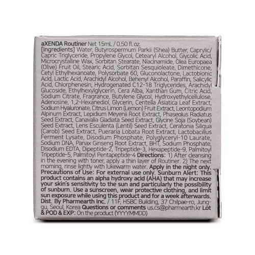 VQM AXENDA Routiner, Gentle Exfoliating Sleeping Peel Pack, Dull, Pigmentation, Blackhead, Acne, Sensitive Skin, Korea skin care, AHA,BHA, PHA, 15ml/0.50 fl.oz