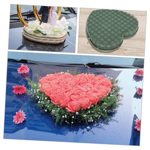Bloque de flores de alta densidad forma de corazón para arreglos florales duraderos 3