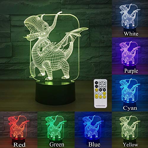 Preisvergleich Produktbild Pterosaur Farbfernsteuerungsnachtlicht für Kindergartenkinderzimmer-Geburtstagsf... Fasten Schiff