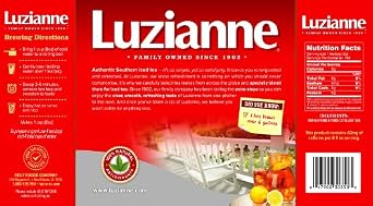 Luzianne Iced Tea Bags, Unsweetened, 400 Tea Bags (4 Boxes of 100 Count Pack), Specially Blended for Iced Tea, Clear & Refreshing Home Brewed Summer Picnic Beverage