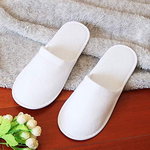 LAAT 5 paar pantoffels set badslippers gastenpantoffels gesloten wegwerp pantoffels spa home ademende pantoffels party… - Image 4