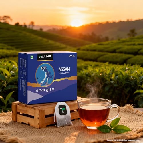 Image of TE-A-ME Assam Exclusive Black Tea Bags - 400 Tea Bags (100 x 4) | Premium Assam Black Tea