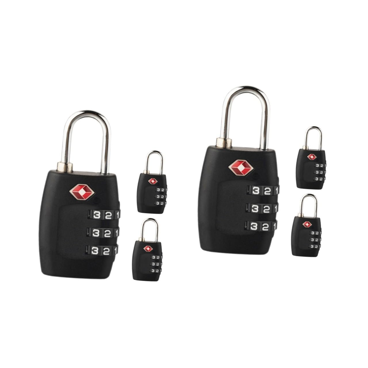 Angoily 6pezzi Serrature Combinazione Per Valigie Sicurezza Alta Per Viaggi e Bagagli Design Elegante e Facile Da Usare Adatte Per Zaini e Borse