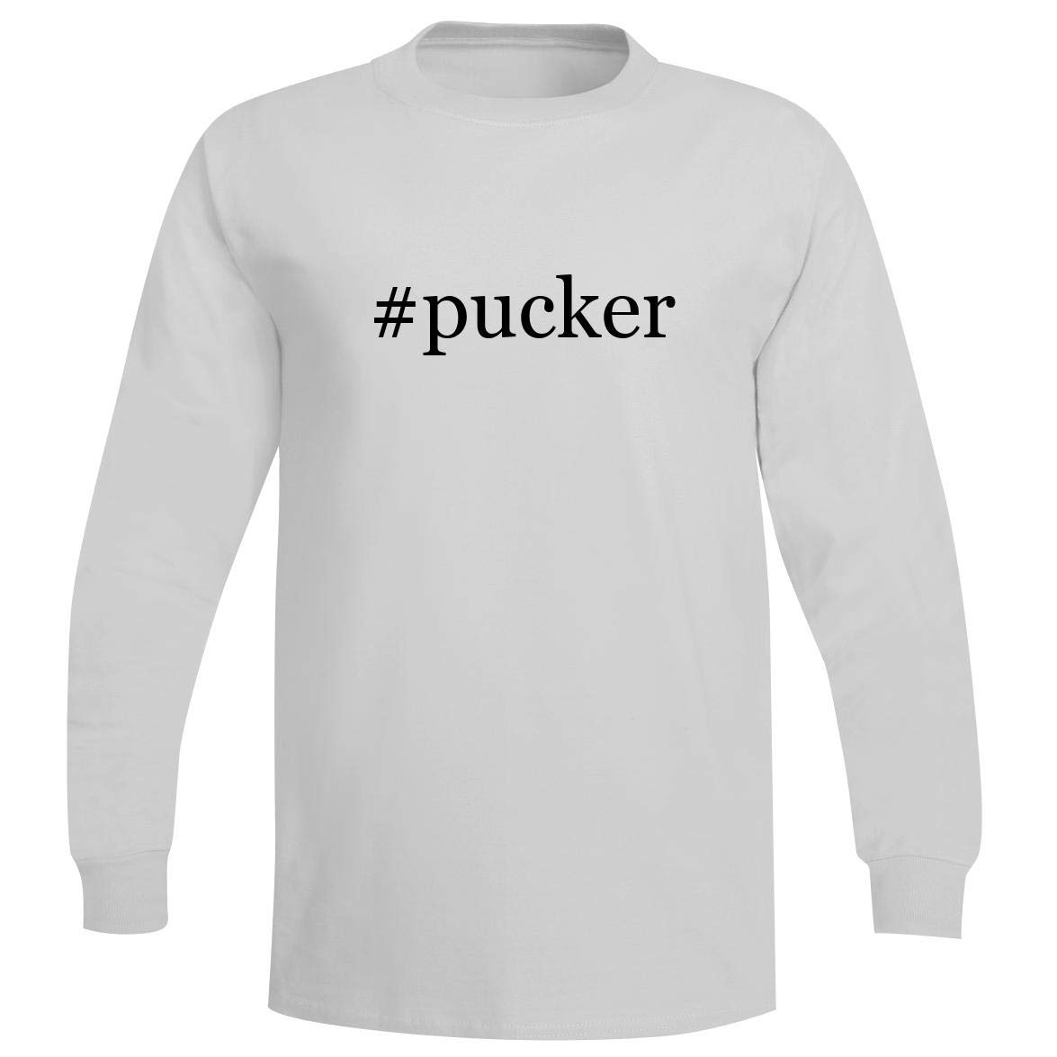 The Town Butler #Pucker - A Soft & Comfortable Hashtag Men's Long Sleeve T-Shirt