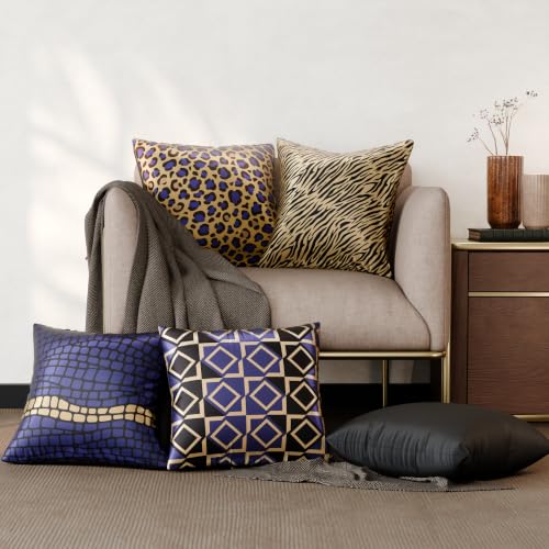 Image of Stoa Paris Cushion Cover Set of 5, Home Decor for Sofa, Bed & Living Room, Digital Printed Cushion Cover 16 Inch x 16 Inch, Soft Touch Finish, Hidden Zip Closure, Charlotte's Muse - Charlotte