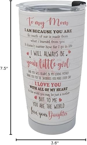 Miniatura 45 de Macorner Regalos para abuela, vaso de acero inoxidable de 20 onzas para mujeres, regalo de cumpleaños, Navidad, Día de la Madre, para mamá, Nana A1