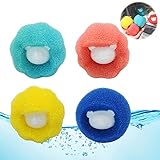 Ganbaro 4 Pcs Pet Hair Remover for Laundry,Washing Machine Hair Catcher Laundry Ball,Reusable Lint...