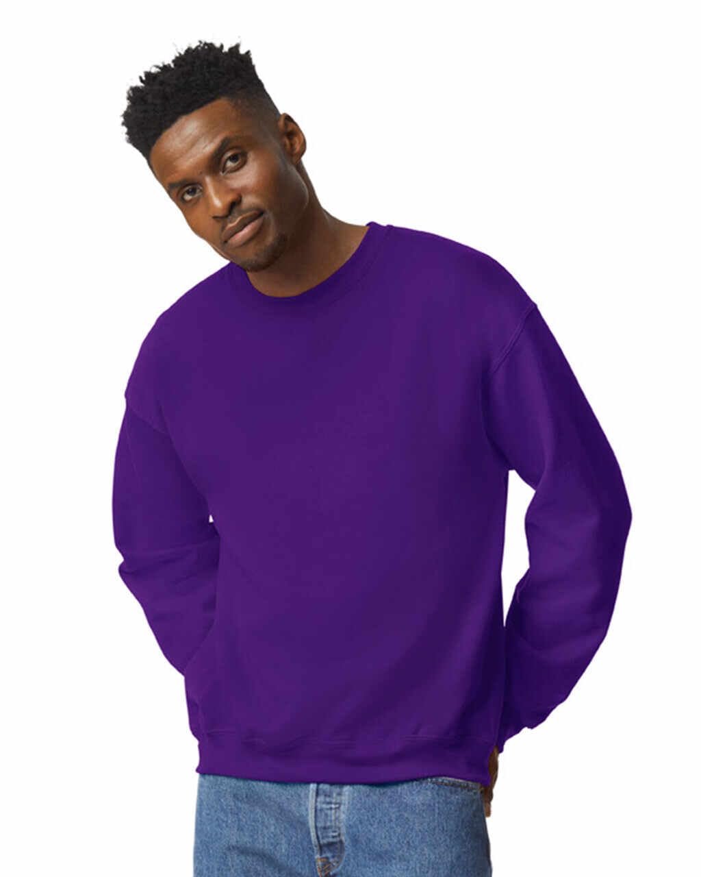 Sweat Homme sans Capuche Col Rond en Coton Tailles S à 5XL