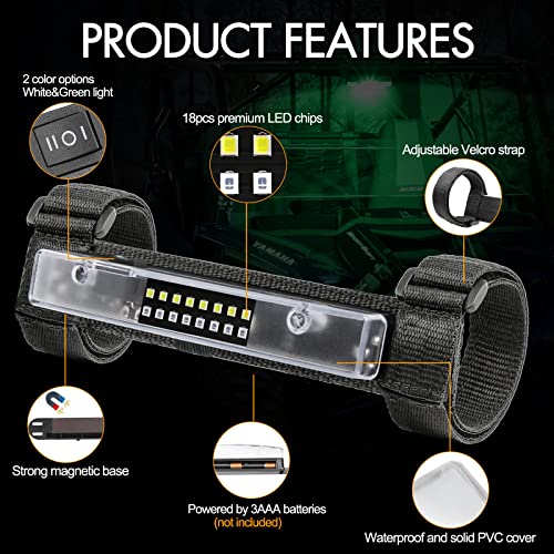 Luces de cúpula para interior de UTV sin cables para iluminar cabinas RZR 3