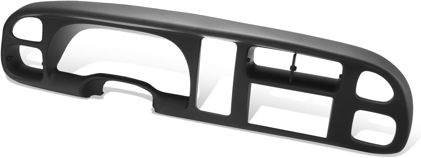 Auto Dynasty - Front Double Din Radio Dash Bezel Kit Compatible with Dodge Ram 1500 2500 3500 1998-2002, Textured Black