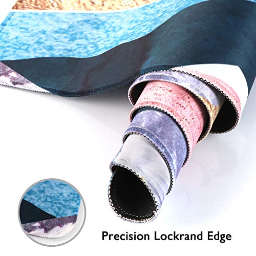 Image of iCasso Desk Mat, Extended Gaming Mouse Pad, Large Non-Slip Rubber Base Mousepad with Stitched Edges, Waterproof Keyboard Mouse Mat Desk Pad for Work, Game, Office, Home - Landscape Ink