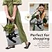 LIANGW Cute Black Cat Canvas Tote Bag Aesthetic Flowers Reusable Shopping Grocery Bags Birthday Gifts for Women & Teen Girls