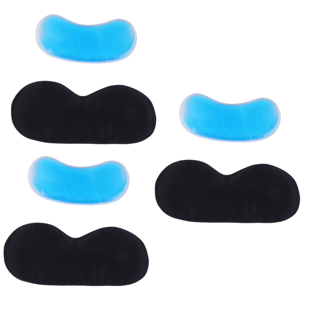 minkissy 3stücke Schlafmaske Aus Seide Mit Verstellbarem Kopfband Lichtundurchlässige Augenmaske Für Erholsamen Schlaf Für Reisen Und Zuhause Schwarz