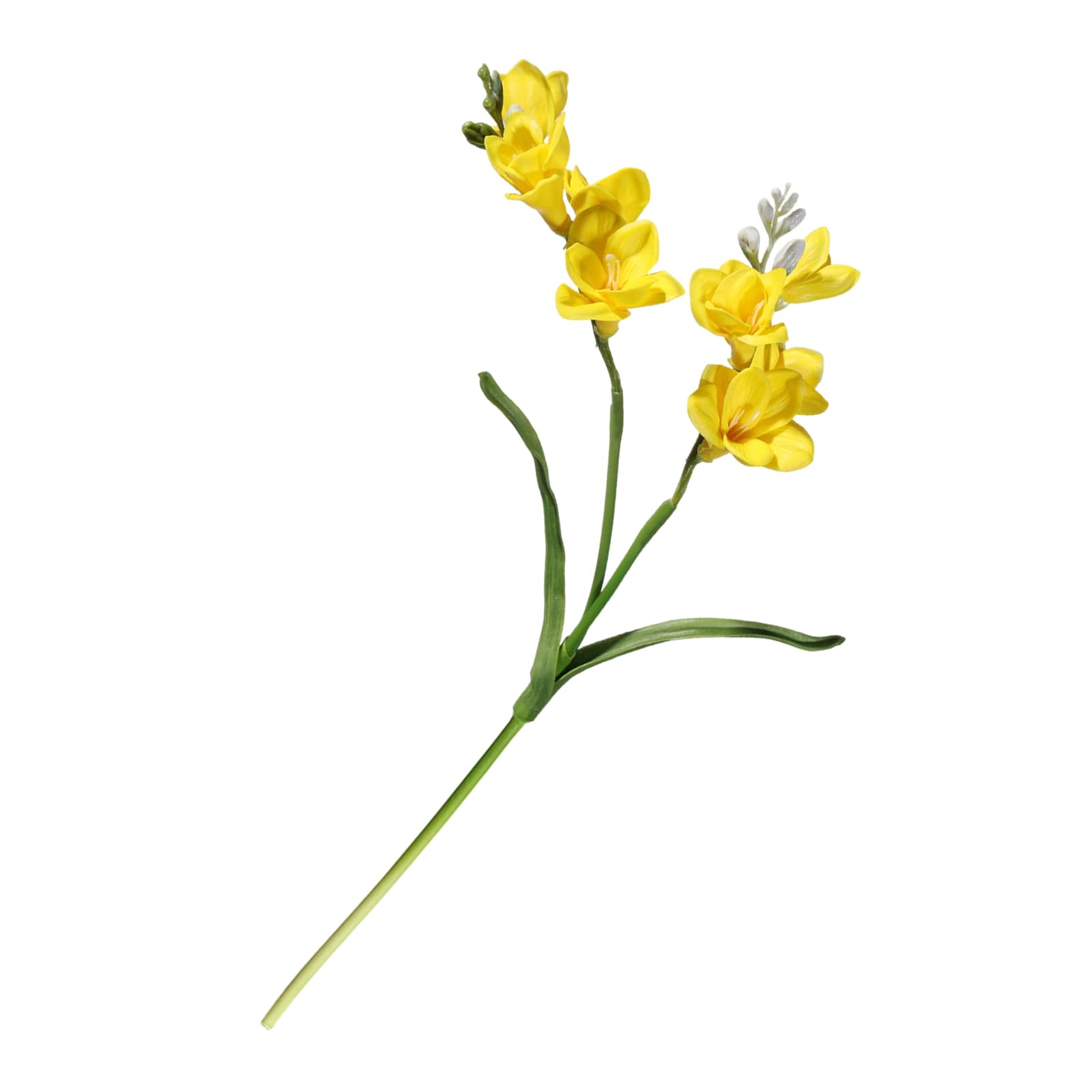 Msioytog Realistic Artificial Freesia Flower with Bendable Iron Wire for Home Floral Arrangements Wedding Table Centerpieces Simulation PU Flower Artificial