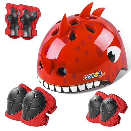 Image of Toddler Kids Bike Helmet, Adjustable and Multi-Sport, 3 Sizes for Ages 1-2-3-5-8-14 Years Child Infant Boys Girls