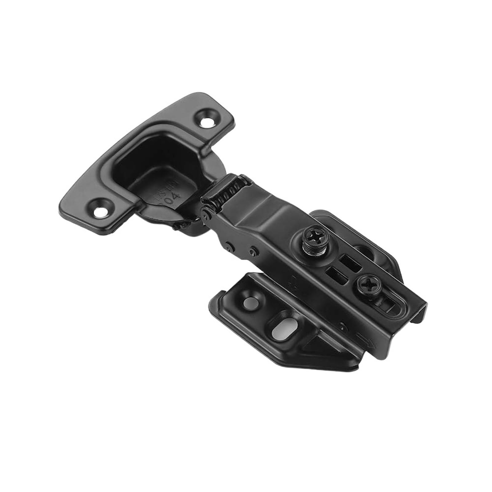 Kdhcvkz Partial Overlay 4Pcs Cabinet Hinges Black 100 Degree Full Overlay Door Hinge(Partial Overlay)
