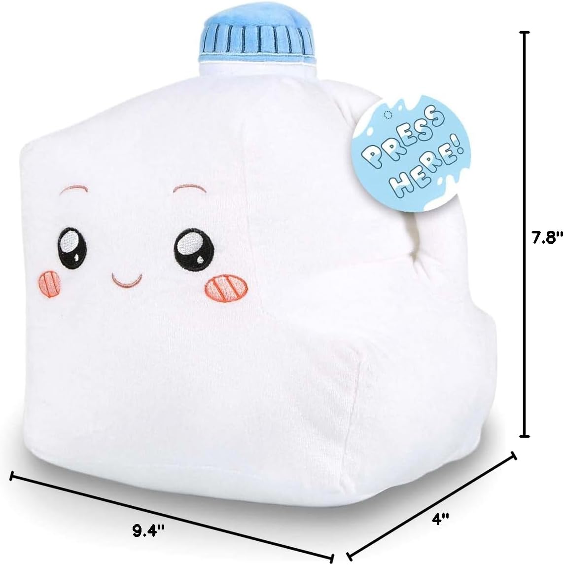 LankyBox Official Merch - Milky Plush Toy with Singing Voice Box - Milky Lanky Box Plushy - Large Cute Plushies