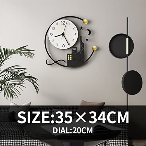 Wyfdp Round Wall Clock Vintage Watches 35Cm Home Decoration Room Art White Wall Clock (Color : White, Size : Small) #TOP5