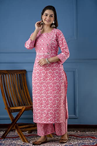 Image of ANNI DESIGNER Women's Cotton Blend Kurta & Palazzo