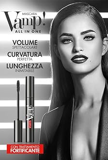 PUPA Milano Vamp! All In One Mascara - Fortifying Treatment Promotes Growth - Increases Natural Volume And Curve - Naturally Formulated To Lengthen And Strengthen Lashes - 101 Extra Black - 0.3 Oz