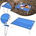 kowaku Folding Camping Table Folding Table Aluminum Alloy Compact Ultralight Outdoor Camping Furniture Beach Desk for Fishing Garden, Blue