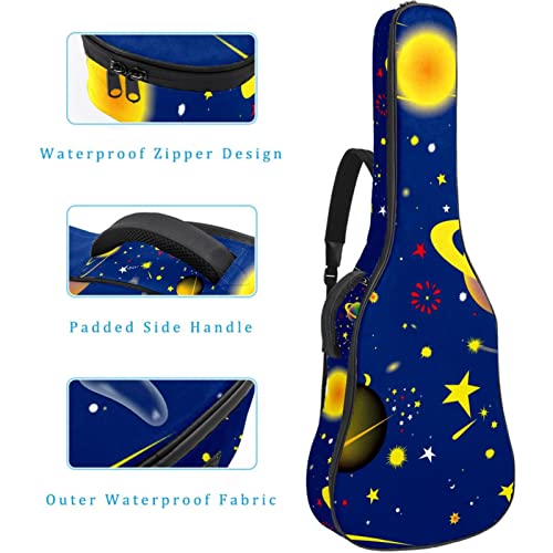 Housse pour guitare acoustique – Motif requin, pieuvre – Crabe – Baleine – Poissons d’hippocampe – 1 cm d’épaisseur… - Les Beatles, Paul McCartney, John Lennon, RIngo Starr, George Harrison Housse pour guitare acoustique - Motif requin, pieuvre - Crabe - Baleine - Poissons d'hippocampe - 1 cm d'épaisseur… – Image 5
