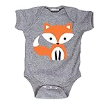 Instant Message - Cute Orange Fox - Infant Baby One Piece - Size 6 Months