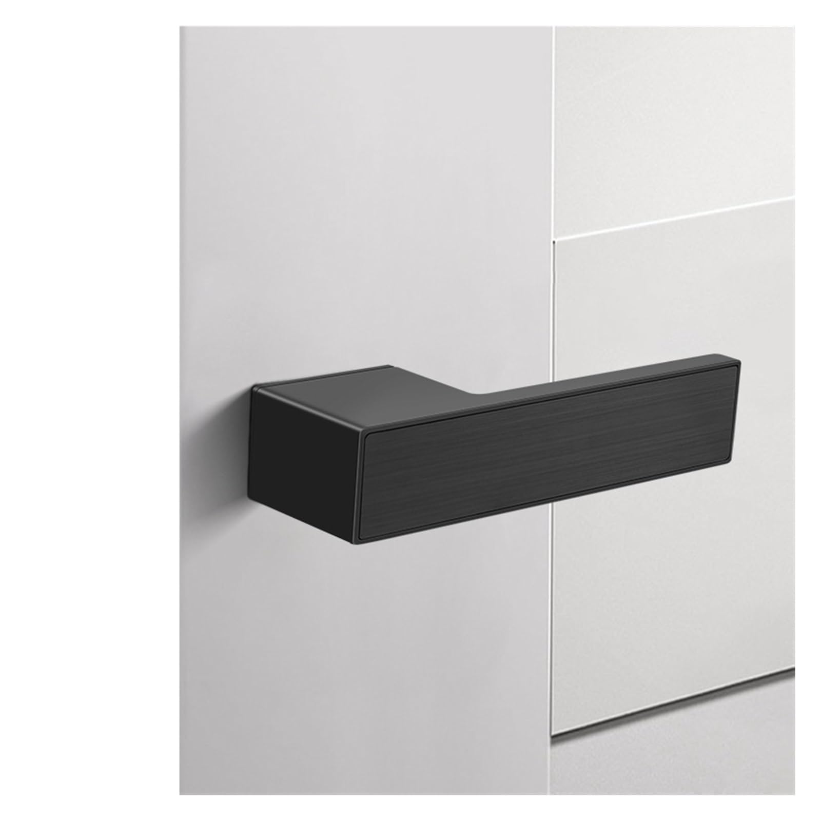 Serrure de porte magnétique italienne en bois incrusté au design minimaliste
