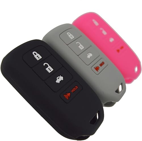 Funda protectora de silicona para llavero remoto para Honda Accord, Civic, CR-V, HR-V, Pilot, Ridgeline, Passport