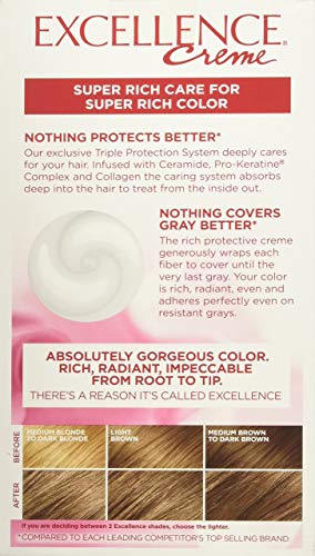 Image of L'Oreal ParisExcellence Creme, Light Brown [6] 1 Each (Pack of 6)