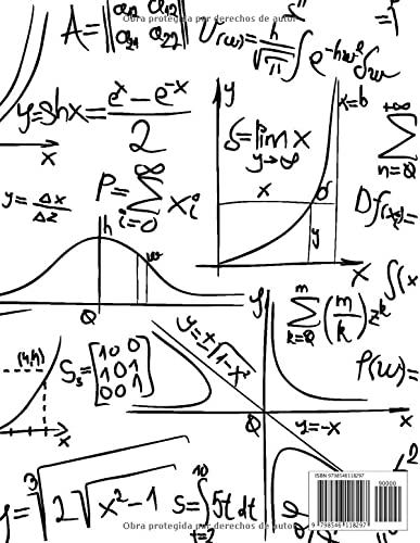 Miniatura 2 de PAPEL GRÁFICO CUADERNO DE NOTAS Cuaderno de composición de matemáticas y ciencias para estudiantes , 120 hojas, 8,5x11 pulgadas , Cuaderno de papel