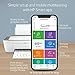 HP DeskJet A4 Color Inkjet All-in-One Printer, White - Print, Scan and Copy for Home or Office - Dual-Band Wi-Fi, Bluetooth - BROAGE 5 Feet USB Printer Cable