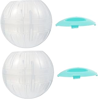 Ipetboom 4 Pçs Hamster Correndo Bola Jogging Hamster Exercício Silencioso Bolas De Cristal Transparente Hamster Pequenas Criaturas Brinquedos Mini Cristais Bolas De Hamster Bola Interativa