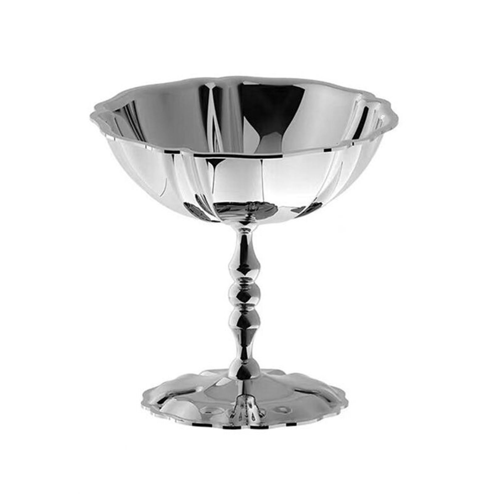Buxuaaaa Dessert Cup Elegant High Footed Displaying Ice Cream and Puddings 304Stainless Steel Suitable for Family Gatherings High Footed Puddings Bowl