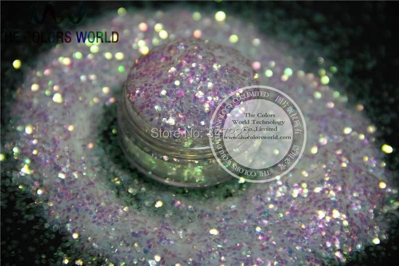 Sprinkling Iridescent Rainbow Colors Glitter spangles for Nail Design and Art and Craft DIY Decoration - (Color: 12 Colors 20g Each)