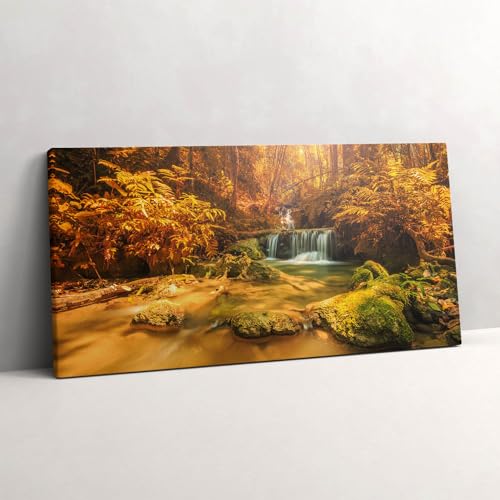 Cascade de Pugang Chiangrai peinture murale grand tableaux 100x50cm