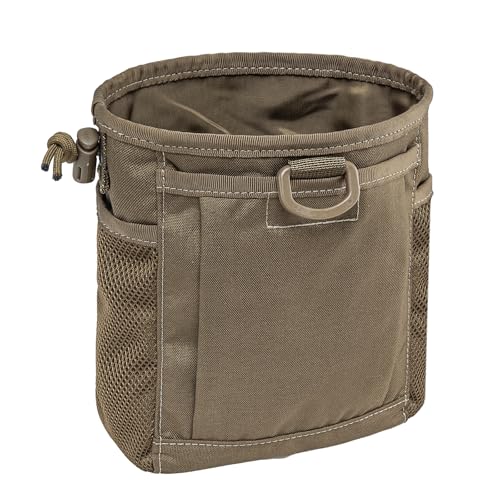 TSPRO Khaki Molle Pouches, Tactical Dump Pouch for Belt, Durable Drawstring Bag for Various Outdoor Adventures Including Hiking and Camping