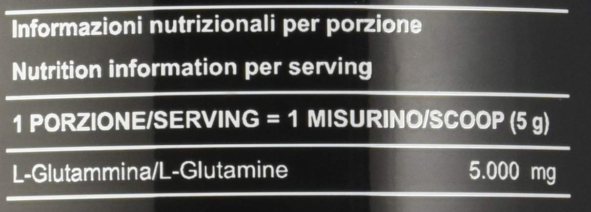 EUROSUP - Glutammina in Polvere GLUTA PW 100% Vegan, Integratore KYOWA QUALITY per Massima Qualità e Purezza, Glutamine Powder Recupero e Sintesi Proteica - Integratori Post Workout Gusto Neutro, 600g
