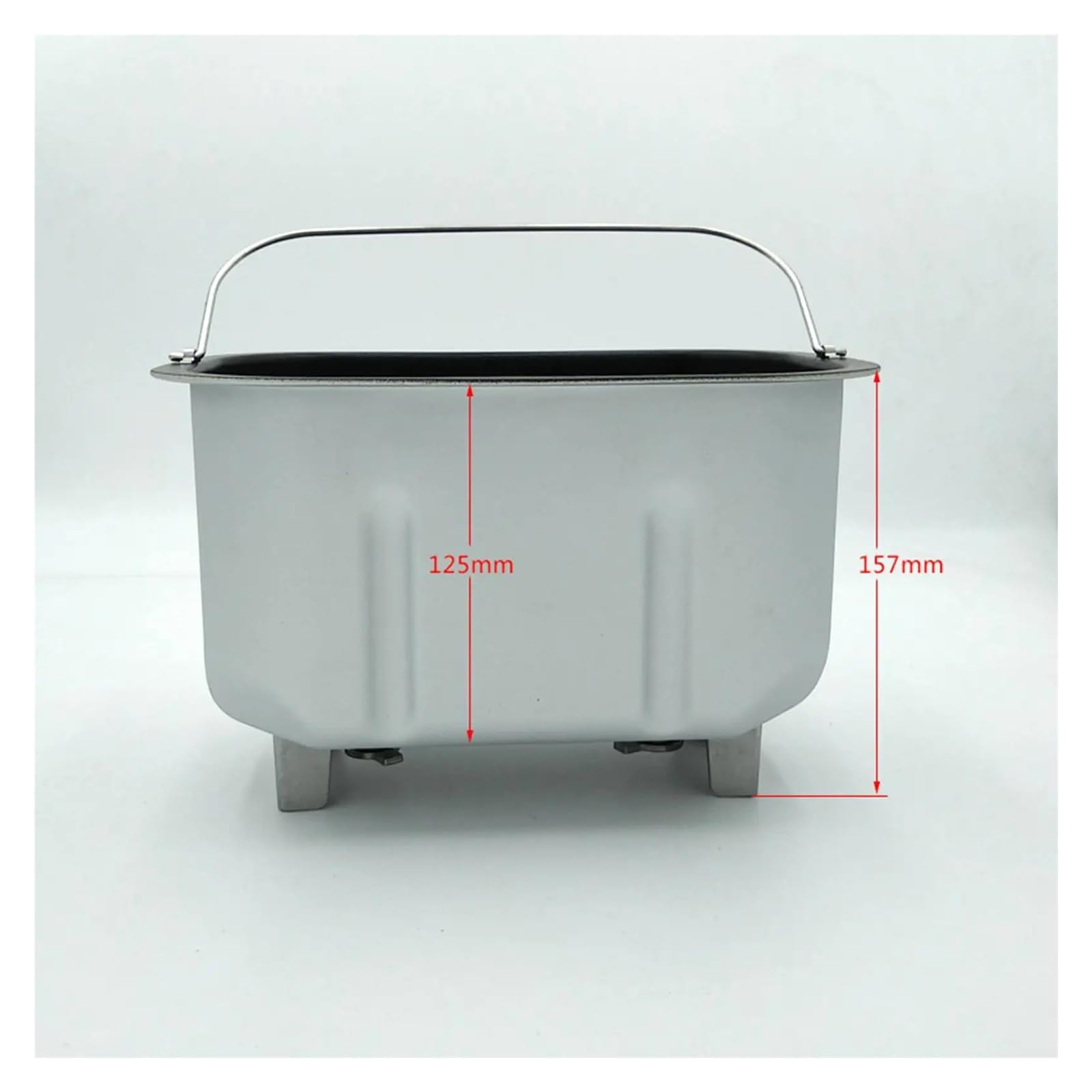 Aluminiowa forma do pieczenia chleba naczynia do pieczenia gospodarstwa domowego Nonstick akcesoria do maszyn do pieczenia chleba podwójne mieszanie wiadro na chleb klops bochenek