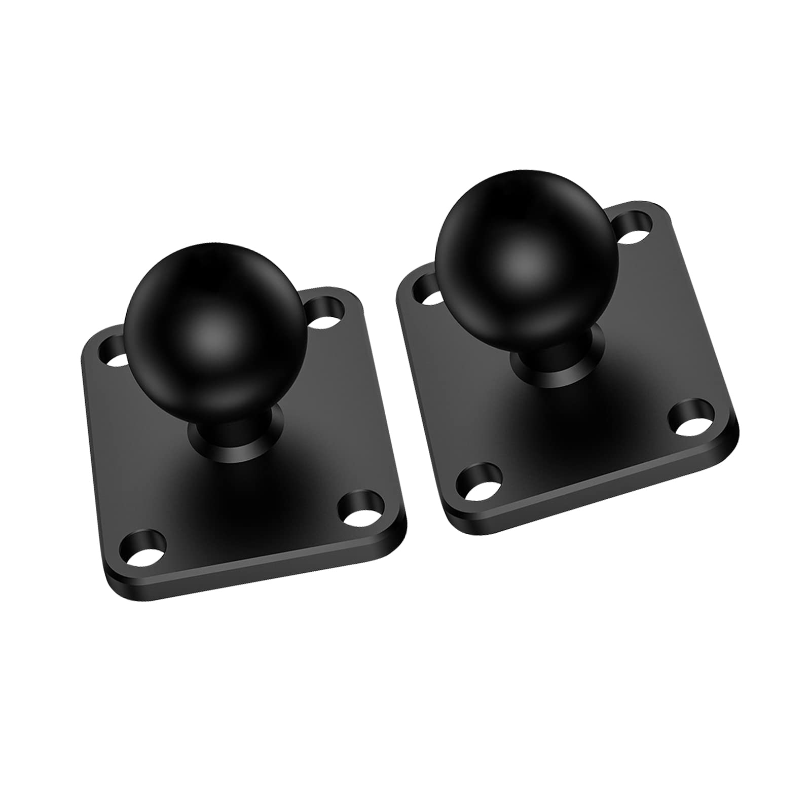 1 Inch Ball Connector with Square Base, Hollow Ball Adapter, Motorcycle Satellite Navigation Mount, GPS Ball System, Compatible with RAM Mount/iMESTOU Mount (2pcs, SZZS-R6)