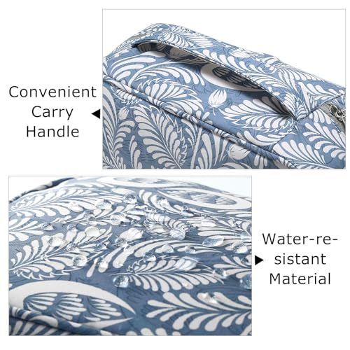 Trousse de toilette à suspendre - Kit de voyage pour homme et femme, Trousse de toilette de grande capacité améliorée avec 4 compartiments, Trousse de maquillage pliable de taille compacte – Image 4