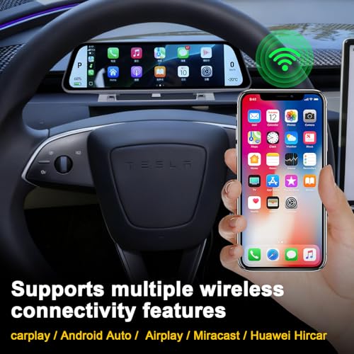 Image of Upgraded 9.66 inch Head Up Display for Tesla Model Y 20-24 & Model 3 17-23