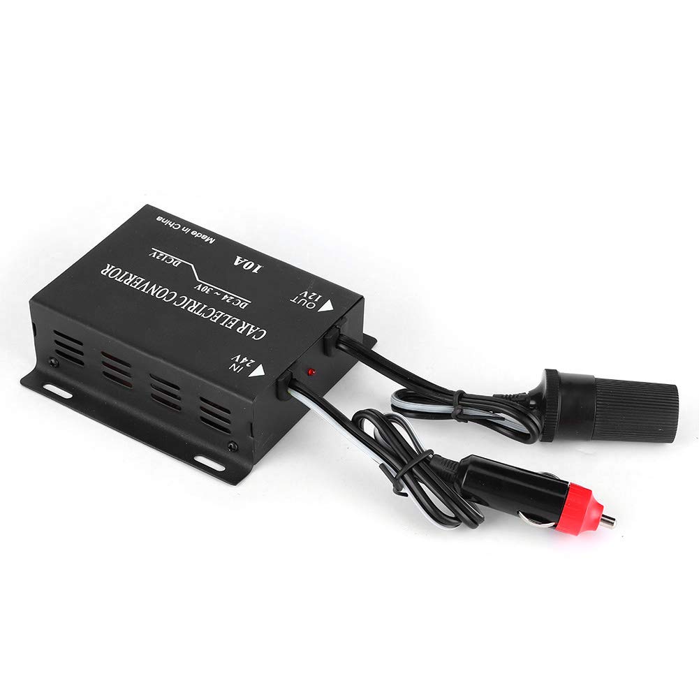 Convertitore di Tensione 10 A 24 V A 12 V Trasformatore di Alimentazione per Auto Trasformatore Step Down Universale per Camion Yacht Inverter di per Veicoli