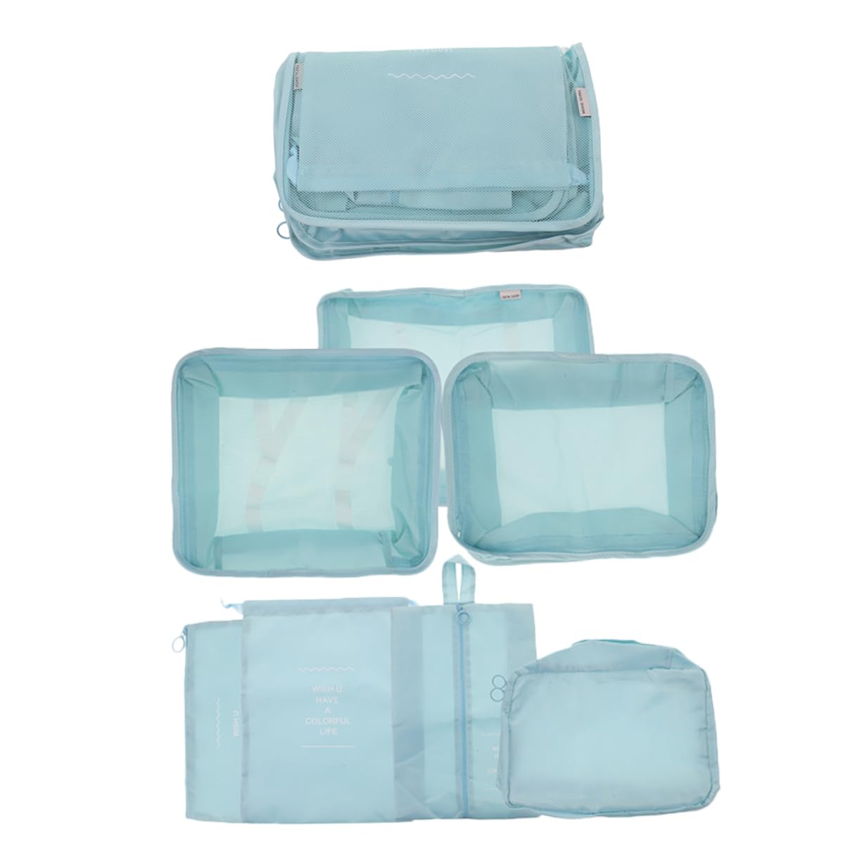 Set di Cubi da Viaggio Compressione per Valigia 14 Pezzi | Tessuto Oxford, Design Multicomparto, per Viaggi di Lavoro e Lunghi Spostamenti