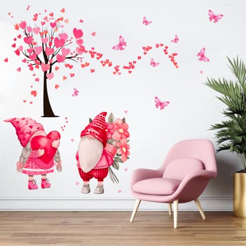 Vinilos decorativos 3D de corazones para pared Día de San Valentín miniatura 2