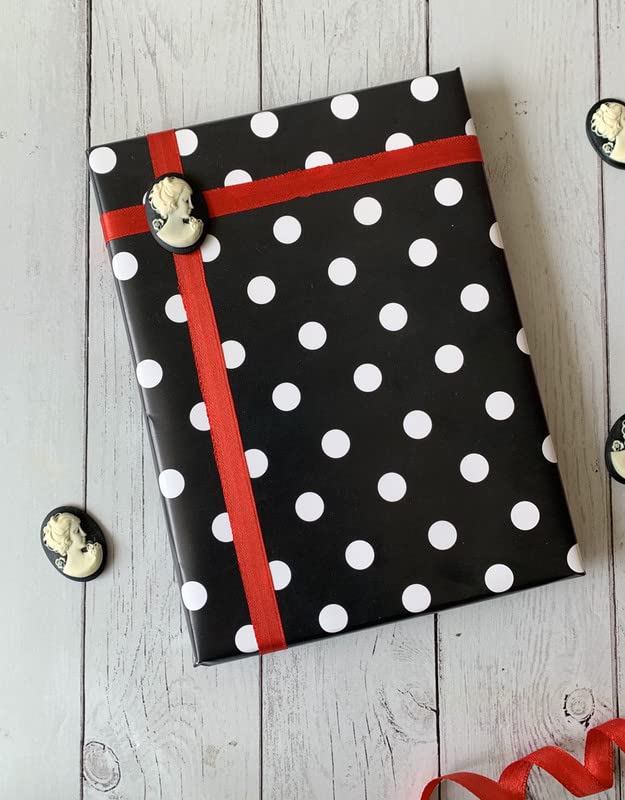 Dovetail White Polka Gift Wrapping Paper Sheet Pack of 6-image-17