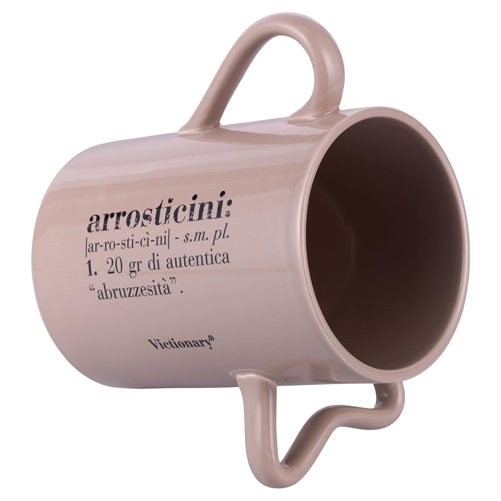 Set 4 Caraffe Porta Arrosticini in Ceramica Beige, Capacità 1400 ml,Capacità 1400 ml - Ø 12,3 x h. 18 cm (Arrosticini)