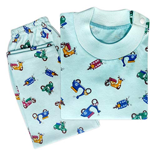 Image of |Kids and BEBS|Baby Boy and Baby Girls Sleepwear | Night Suit | Night Wear | Top & Pajama Set Full Sleeve with Pockets for Girls with Buttons (Pure Cotton)